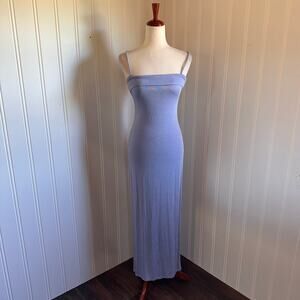 Vintage 90s/Y2K Blue Maxi Gown Junior 5/6